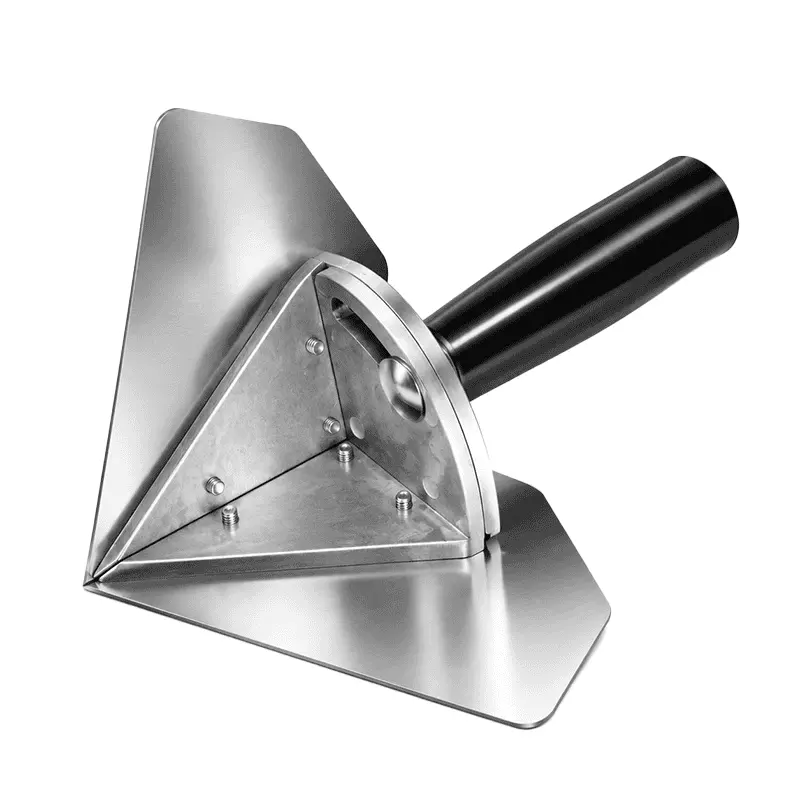 （1 pcs）Interior Corner Finishing Trowel Stainless Steel, Silver Shaped Finishing Tool for Plaster Putty Wall Work, Interior Line Smoothing, Detail Jobs, Home Project Tasks
