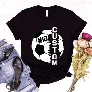 Soccer T Shirt, Soccer Graphic Tees, Personalized Soccer T-Shirt, Soccer Mom T Shirt, Soccer Player Gifts, Sport T Shirt, Soccer Outfit