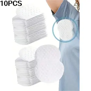10 Pack Underarm Disposable Sweat Pads, Clothing Sweat Absorbent Stickers, Neck Sweat Protection, Gym Sports Home Exercise Accessories