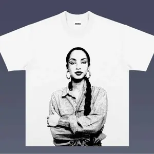 SADE ADU T-Shirt Rap Gift Unisex, Rapper Cotton 90s Styled Shirt Hiphop Vibes Big Face Celebrity Tee TShirt Rap Gift Unisex, Rapper Cotton 90s Styled Shirt Hiphop Vibes Big Face Celebrity Tee