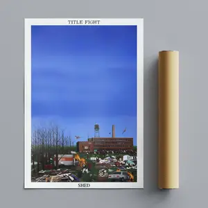 Title Fight Shed Poster, Boxing Wall Art, Gym Decor, Fight Room Poster