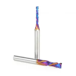 Amana Tool AMS-273-K 2-Pc CNC Compression Spiral Spektra Extreme Tool Life Coated Pack, 1/4 Inch Shank