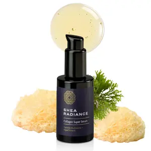 Shea Radiance Collagen Super Serum- Tremella Mushroom to Boost Collagen, Lock in Moisture & Comfort Skin- Vegan, Facial Serum - Moisturizer, 30ml