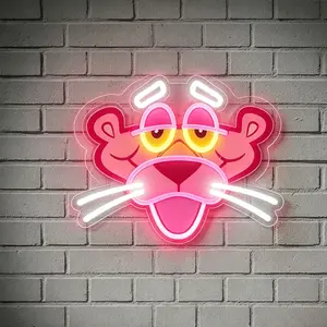 Acrylic Wall-Mounted Neon Light Fixture, Dimmable Neon Sign, USB Powered Dimmable Lighting, Ideal for Gaming Rooms & Parties, Home Bar Decorations