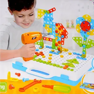 STEM Toys For Kids, Design And Drill Toy For Kids, Construction Games With Toy Drill, Creative Engineering Building Kits, Educational Toys For Boys And Girls, Halloween/Thanksgiving Day/Christmas Gift