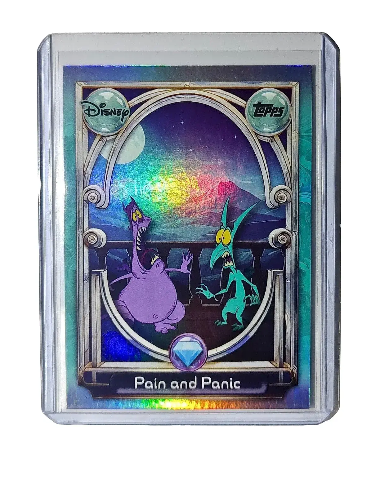 Pain and Panic 2025 Topps Disney Wonder #136 Diamond Card Hercules