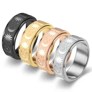 Stainless Steel ORP Rotatable Decompression Ring, Elegant Sleek Design Unisex Jewelry, Everyday Niche Fashion Gift for Youth - Versatile Use