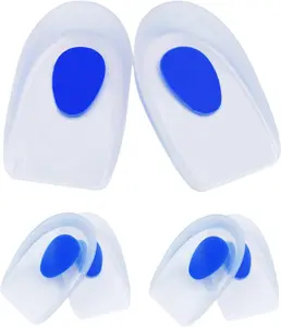 4pack-Gel Heel Cups for Men's and Women's Shock Absorbing Lightweight Mens and Womens Heel Cups for Heel Pain Sensitive Heels, Footwear Comfort