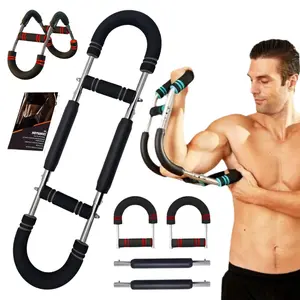 Mr Sculpt Gorilla Bar for Chest Workout, 40-100lb Adjustable Twister Arm Trainer, Chest Arm Exercise Equipment, Detachable Design for Home Workout Equipment