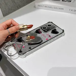 1 Piece Suitable For Redmi Note 12 Pro 5G/4G/9 Pro/12/11 Pro 5G/11 4G/5G/8/9S/11 Pro/9 Pro Max/11 Pro+ 5G/11E Pro Pink words and lines love Designed Phone Case Cover For Daily Use With Flexible And Non-Slip And Stand Compatible With Redmi Note 12 4G