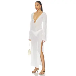 Bardot Bryn Crochet Maxi Dress in Ivory Bardot Bryn Crochet Maxi Dress in Ivory