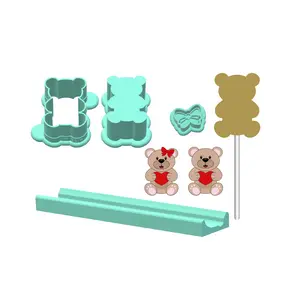 Teddy Bear Cake Pop Mold | Deluxe Cutter, Popper, and Tray Option