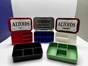 Altoids Storage Organizer, Altoids Tin Insert, Divider Insert Organizer, Trinket Organizer Tray, Sewing Kit Organizer, Jewelry Storage grid pill Portable pill dispenser Portable Travel Container Boxes, Luggage Storage, Travel Storage, Travel Organization