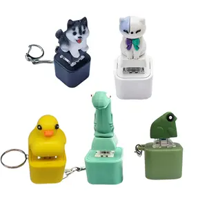 Lizard Snake Keychain Cat Stress Relief Toy with Realistic Animal Sounds - Rechargeable Colorful LED Light Fidget Toy that relieves stress and improves concentration, making a unique and fun gift for all ages
