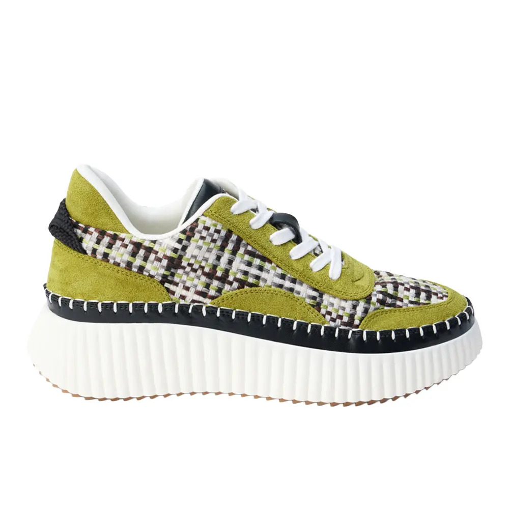 COCONUTS by Matisse Womens Go To Platform Lace Up Sneakers Shoes Casual - Green