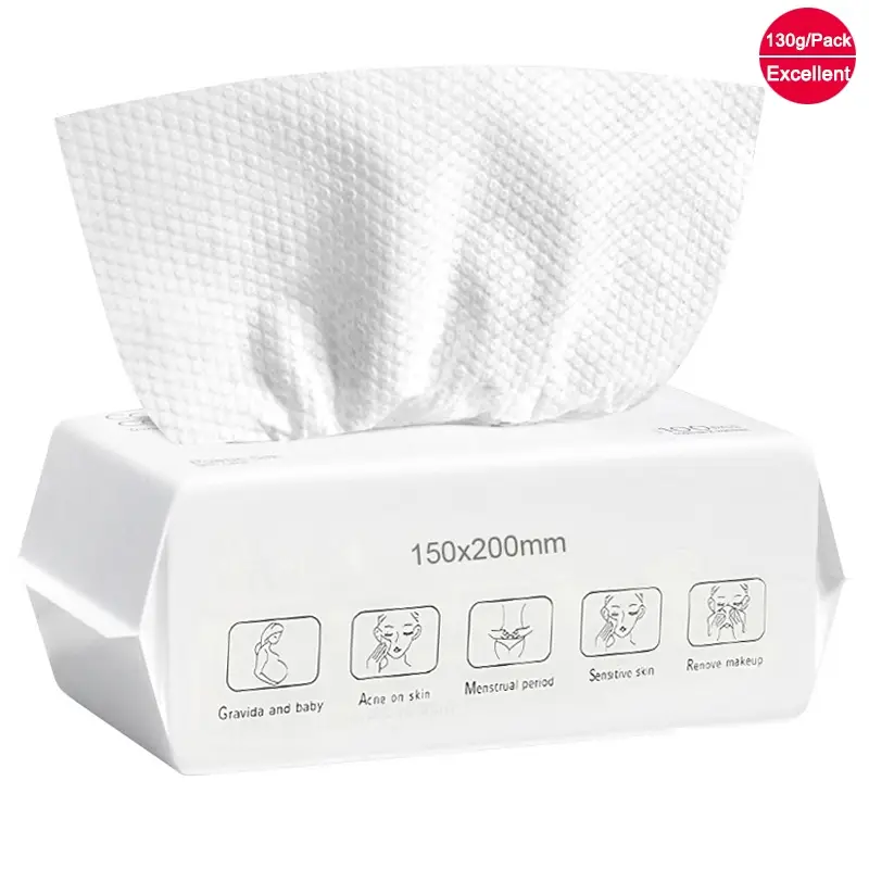 Disposable Face Towel, 1/2/4/6/8/10 Packs Soft Multi-purpose Facial Dry Wipe for Skin Care & Makeup Removal, Household Items Facial Cleaning Tool for
