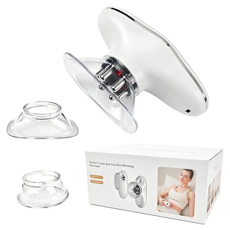 5-in-1 negative pressure device for face and body, including scraping, vacuum cupping massage, and lymphatic drainage, suitable for the abdomen, arms, legs, waist, and back.