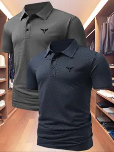 Men's Summer Shirt, Golf Polo, Casual Fitted Short Sleeve, Quick-Dry Fabric, Outdoor Sports & Leisure Wear, Birthday Gift Idea