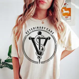 Veterinary Symbol Shirt | Vet Tech | Caduceus Vet Logo Tee | Animal Doctor Gift | Vet Student Apparel | Pet Care