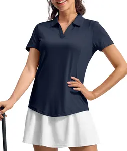 TBMPOY Women's Golf Polo Shirts 3-PACK Short Sleeve V Neck Collared Athletic Tennis Workout Tops Quick Dry Dry Fit UPF 50+ Sun Protection  #summervibes