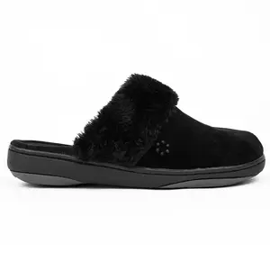 Tempur-Pedic Womens Kensley Scuff Casual Slippers Casual - Black