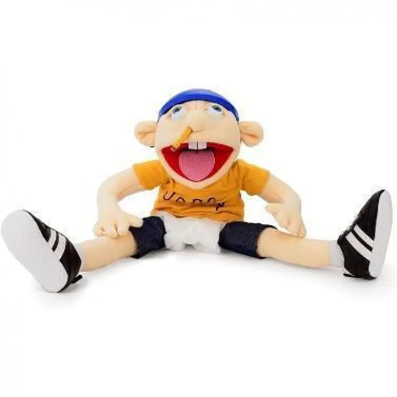 60cm Large Jeffy Boy Hand Puppet Plush Toys Removable Children