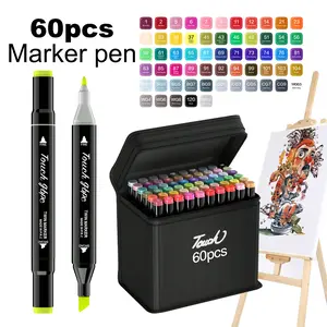 60 Dual-Tip Markers Set – Professional Art Markers with Vibrant Colors