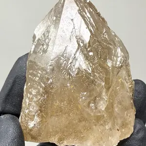 3.2” Rare Natural Alligator Citrine Specimen - Elestial Citrine & Smoky Quartz