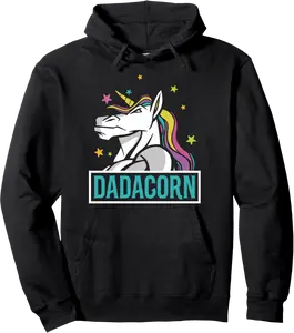 Dadacorn Magical Daddy Unicorn Best Dad Ever Fathers Day Pullover Hoodie - Autumnsc Shop 74B0BRB5V438