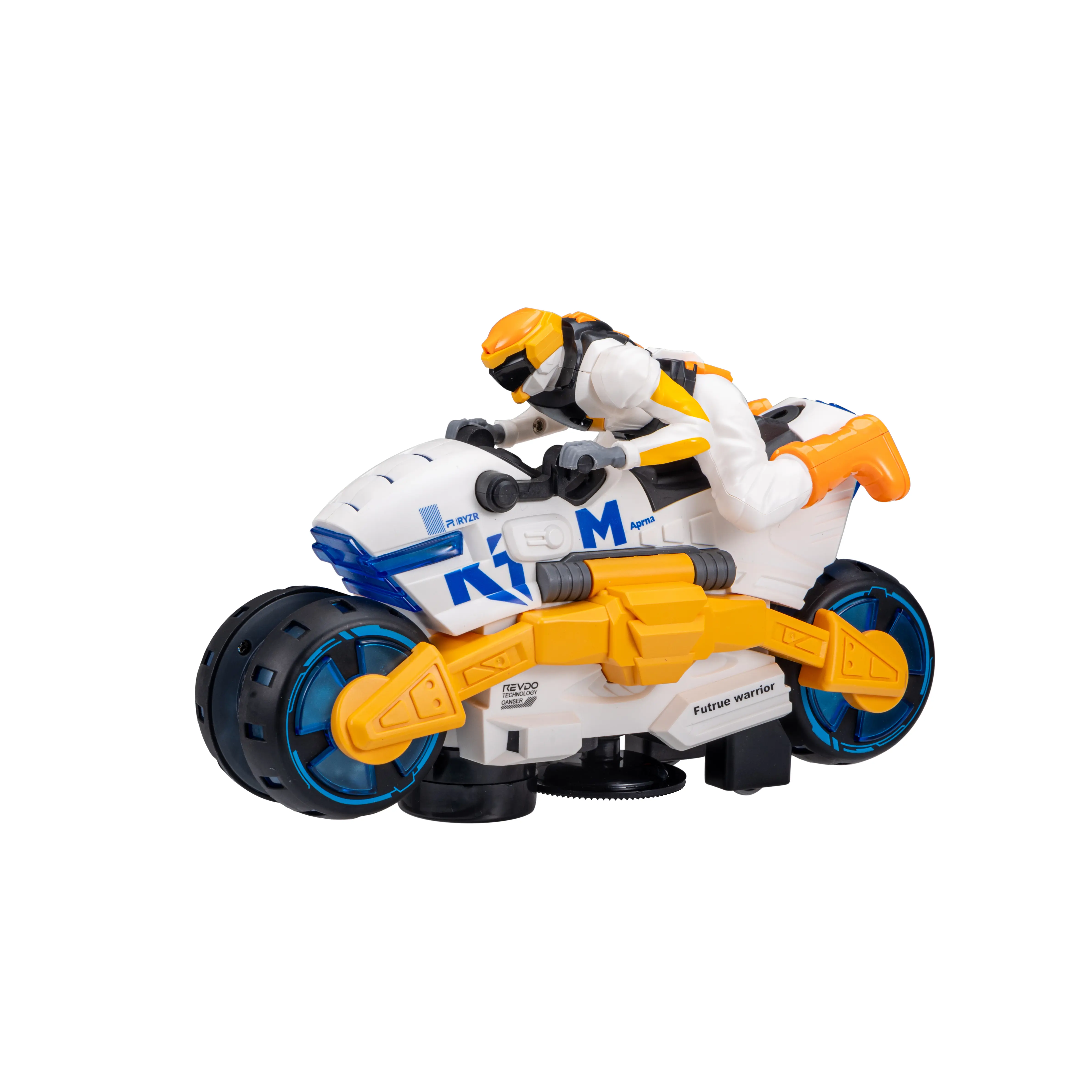 #3 RC Stunt Motorcycle with 360° Spins, Remote Control Drift Bike Toy, LED Lights, Rechargeable Racing Motorcycle for Kids