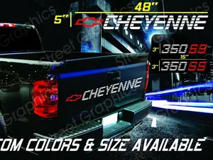 CHEYYENE BED DECALS STICKERS SET OF 3 Durable Vinyl  Enhance Car Look USA Made Fast Shipping 2-3 Days