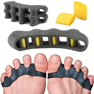 2pcs Adjustable Soft Gel Toe Separators For Women & Men, Big Toe Spacers, Toe Cushion Pads For Daily Use Wearing Adjustable Toe Splitter