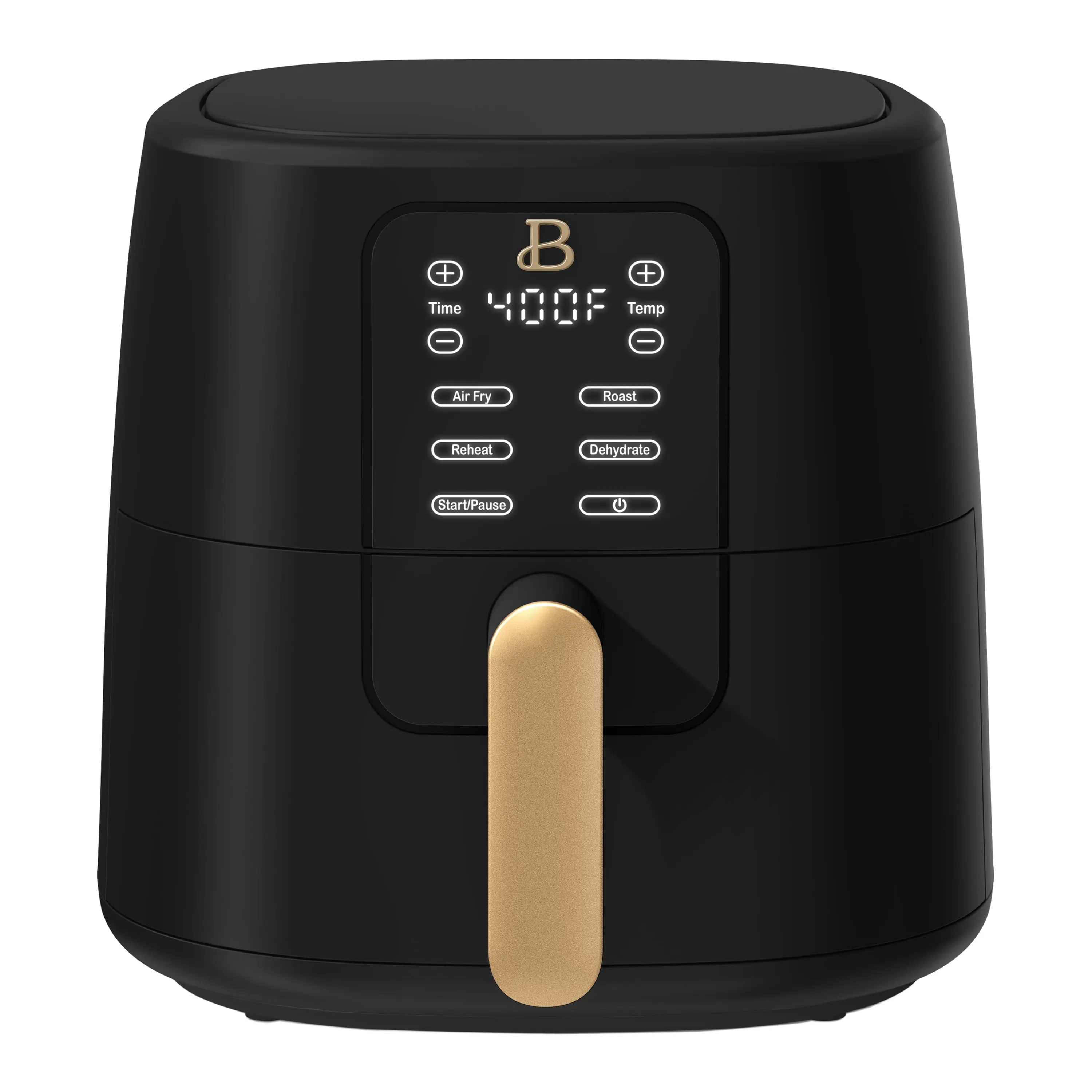 Beautiful 6 Qt Air Fryer with TurboCrisp Technology, EverGood Ceramic Nonstick Coating, Black Sesame by Drew Barrymore