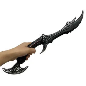 Daedric Sword 20" Plastic Devil Scythe Swords Costume Cosplay Props Halloween