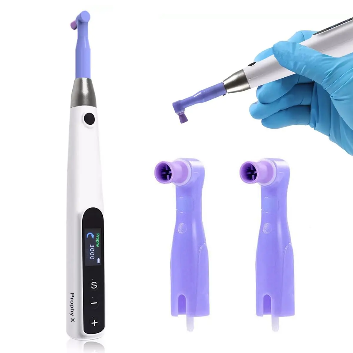 Cordless Oral Tooth Polisher - Household Dental Appliance for Teeth Cleaning, Whitening, Tartar Removal, Adjustable Hygiene Cleaning of Cell Phones & LCD Screens