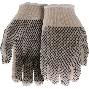 Boss B61031-L6P Lrg Beige String Knit Work Glove w/Gripping Dots(6pk) LANC-444496