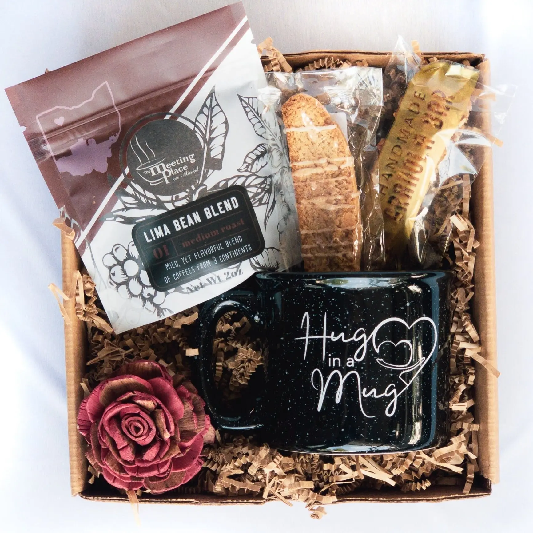 Hug in a Mug Sympathy Gift Box with Coffee and Baked Goods