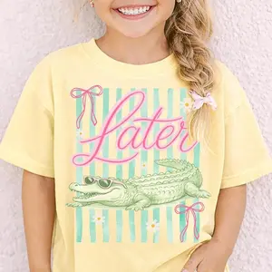 Last Day Of School Shirt Kids, Later Alligator Shirt, Preschool Graduation Tee, Trendy Shirt, End Of School, Summer Tee, Girls Shirt
