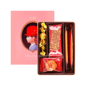 AKAIBOHSHI Japanese Assorted Cookies Tin Box - 4 Flavors, 12 Pieces, 67.1g - Elegant Gift for Holidays & Special Occasions