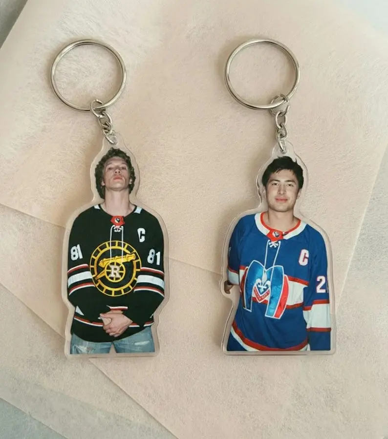 Heated Rivalry Shane And ILya Keychains, Hudson Williams and Connor Storrie Charm, Romance Hockey Keychains, Valentine Gift
