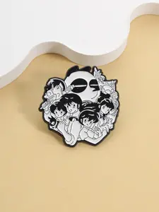 Ranma ½ All-Star Character Badge, Enamel Design, Perfect Gift for Retro Comic Fans, 90s Anime Lovers, Highroyasu Legacy Collectors