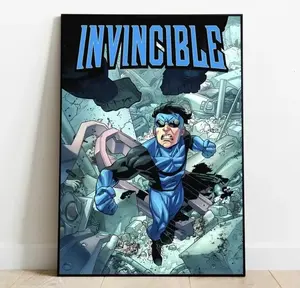 Invincible Heroic Action Poster Comic Fans Invincible Heroic Action Poster Comic Fans