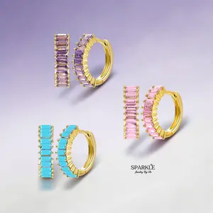 Candy Luxe Earrings | 925 Sterling Silver | 1” 