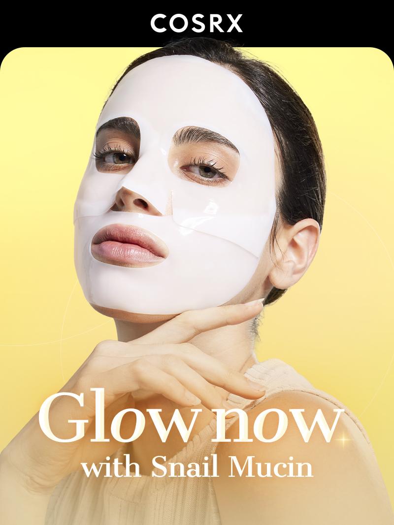 [COSRX Official] MORNING GLOW - Rapid Recovery Duo (Snail Mucin Glass Hydrogel Mask + No.1 Snail Mucin Essence) | THE ULTIMATE SKIN REPAIR SOLUTION glowing face