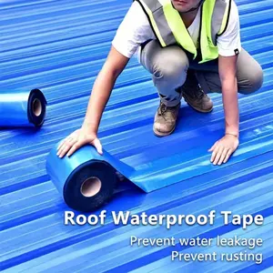 Waterproof Self-Adhesive Pipe Tape, 5.0/10m Pe Tape for Roofing, Walls, Crack Repair, Heat Resistant, Strong Adhesion, Suitable for Metal and Stone Surfaces