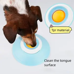 New Dog Toy Treat Dispensing Pet Toy Playful Lick Plate, Tongue Cleaning Sniffing Toy Dog Slow Feeder