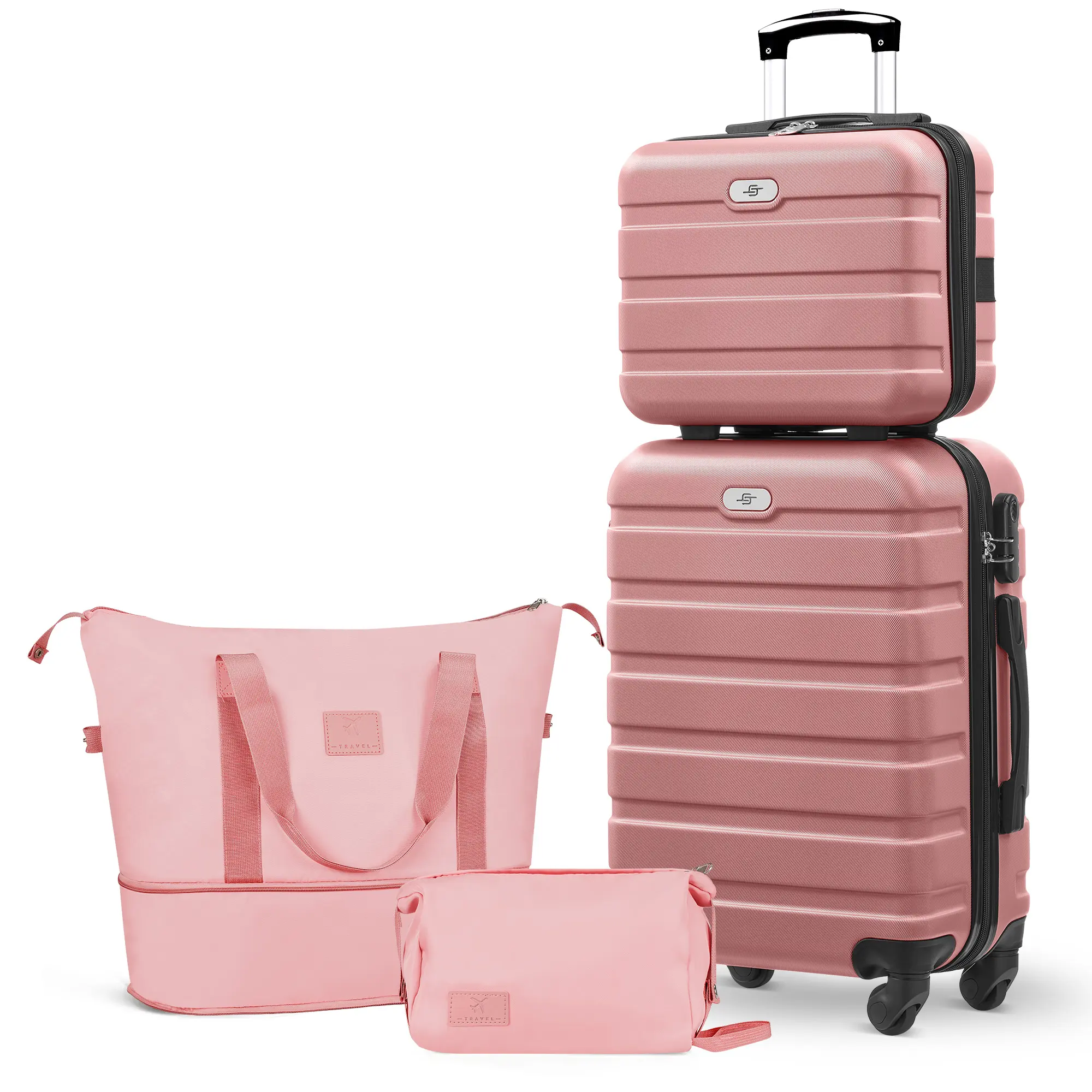 4PCS Rose Gold