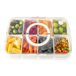 Divided Serving Tray Snack Box Snack Platters for Fruits, Candy, Snacks, Picnic, Party, Travel Kitchen Utensils Modern Outdoor Organizer Containers