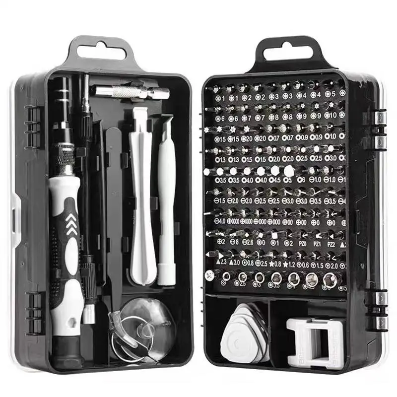 Precision Magnetic Screwdriver Set with Storage Case, 115 in 1 Screwdriver Kit, Power Tools Sets, Mini Screw Nuts Bits Set, Electronics Repair Tools K