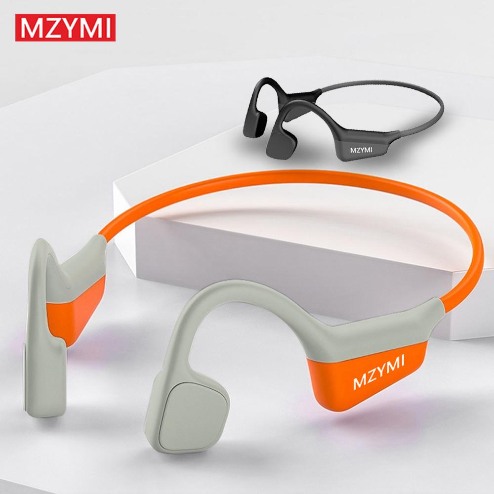 MZYMI i18pro Bone Conduction Neckband Wireless Earphones Headphones Sports Open Ear Headset With Mic Stereo Earbud Audio